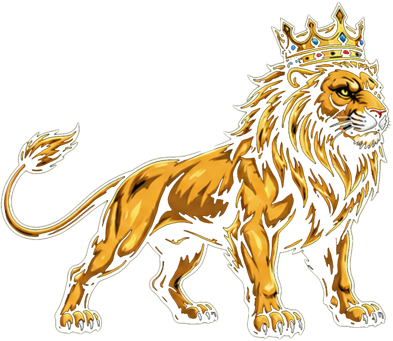 Mascota Truck King — león de perfil