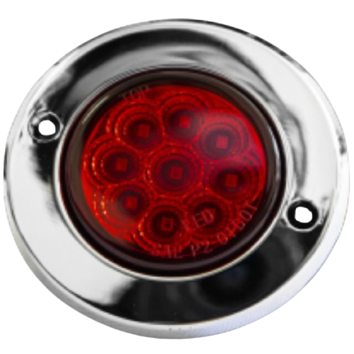 PLAFÓN LED REDONDO ROJO – LUZ ALTA, BAJA Y ESTROBO IOL-LPL-061