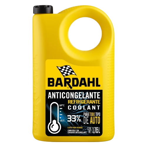 ANTICONGELANTE BARDAHL COOLANT 33% USO DIRECTO 3.785 L